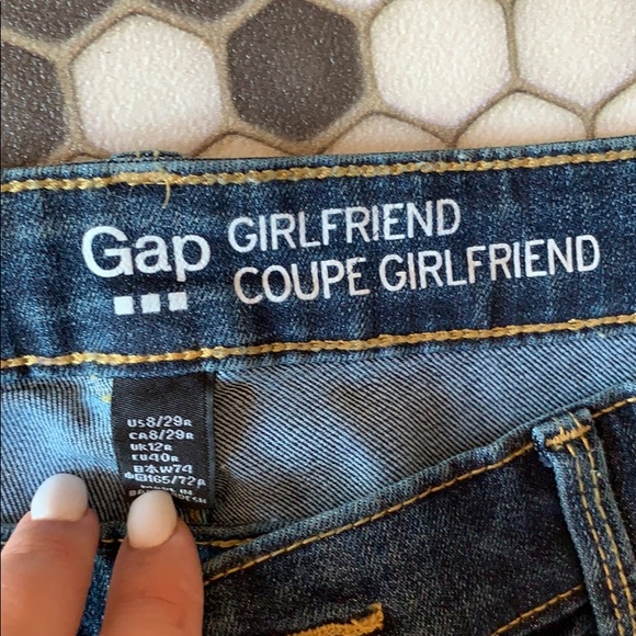 GAP Girlfriend Dark Denim Jeans - Picture 2 of 2